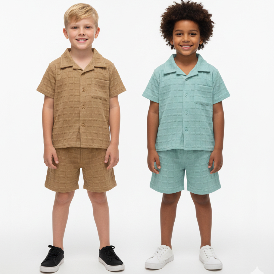 Boys Premium China Shirt Set Pest+Biskt